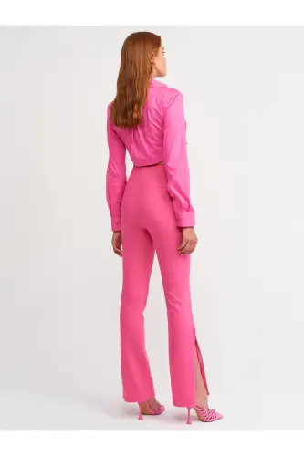 70339 Agraf Detayli Pantolon-pembe-Pembe - 3