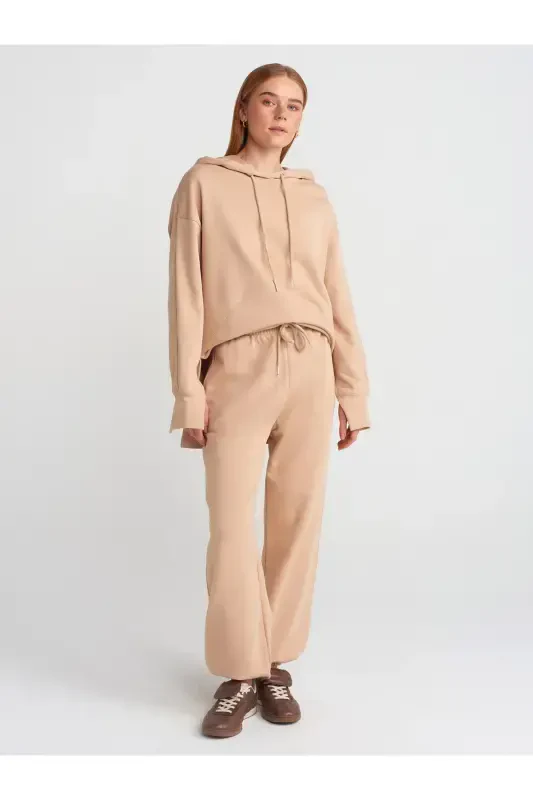 70458 Basic Jogger Pants-Camel-Camel - 1