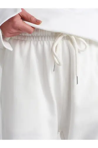 70458 Basic Jogger Pants-ecru-Ecru - 4