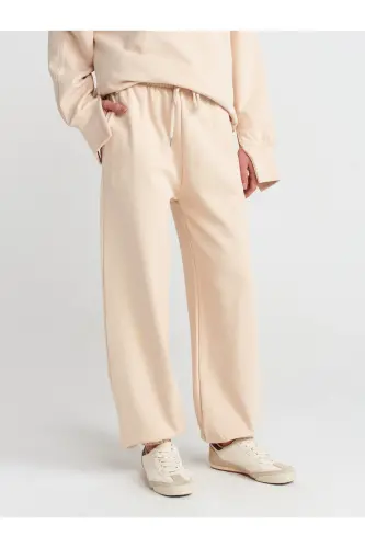 70458 Basic Jogger Pants-light Beige-Light Beige - 3