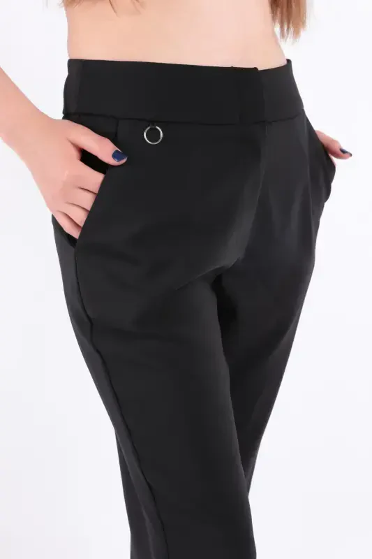 70593 Kadın Pantolon-SİYAH - 5