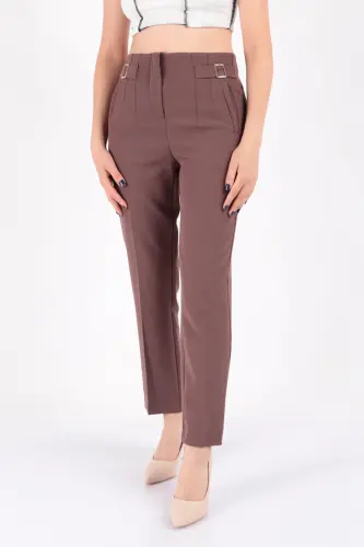 70609 Kadın Pantolon - KAHVE 