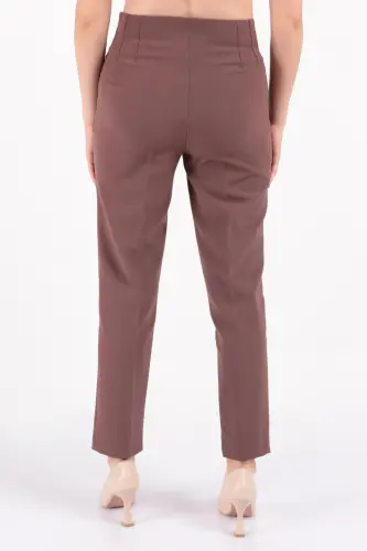 70609 Kadın Pantolon - KAHVE - 4