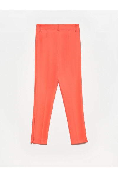 70690 High Waist Classic Trousers - Pomegranate - DILVIN (1)
