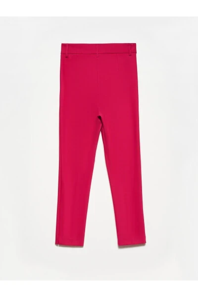 70690 High Waisted Classic Trousers - Fuchsia - DILVIN
