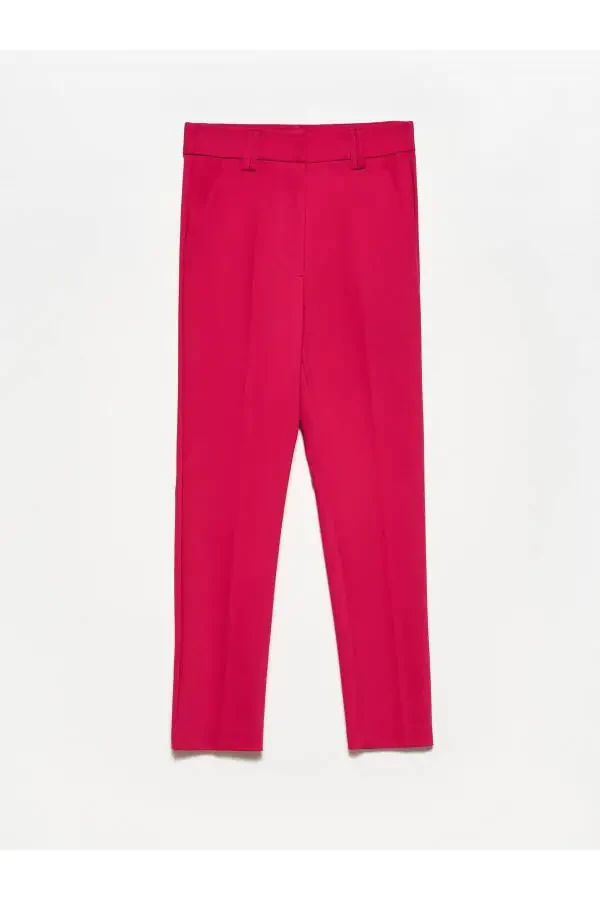 70690 High Waisted Classic Trousers - Fuchsia - 2