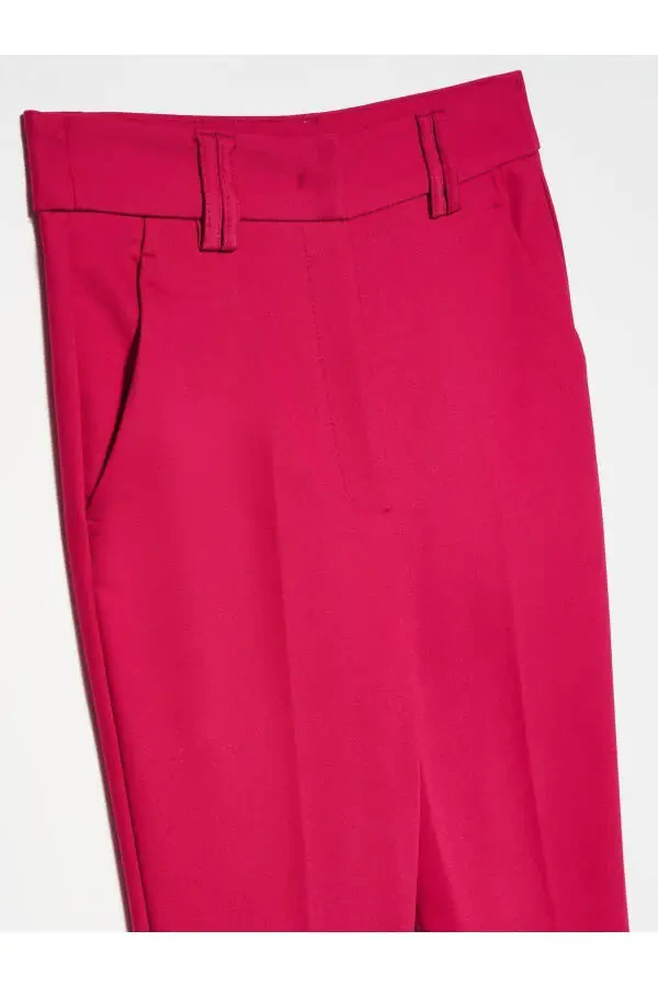 70690 High Waisted Classic Trousers - Fuchsia - 3