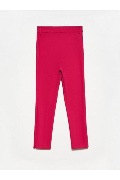 70690 High Waisted Classic Trousers - Fuchsia - DILVIN