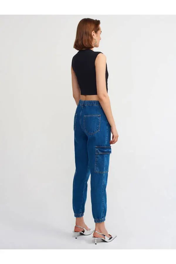 70814 Elastic Waist Jogger Pants - Blue - 2