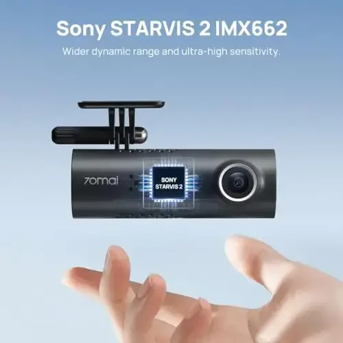 70mai Dash Cam M200, Dash Camera for Cars 1080P, Dash Cam Front with STARVIS2 IMX662, HDR Night Vision, Parking Monitor, G-Sensor, Loop Recording, Time-Lapse,App & WiFi, Voice Control Small DashCam - 3