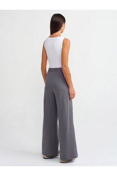 71049 Cotton Wide Leg Pants - Smoke - 10