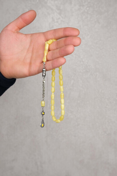 7*11 Mm Beirut Dropped Amber Tasbih - 9