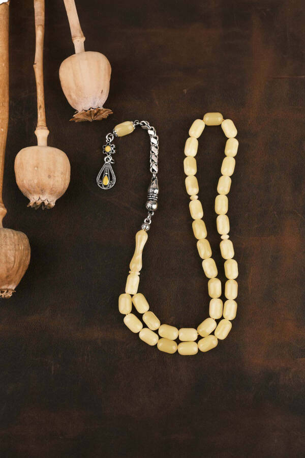 7*11 Mm Beirut Dropped Amber Tasbih - 5