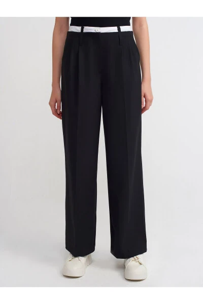 71210 Dad Fit Classic Trousers - Black - 3