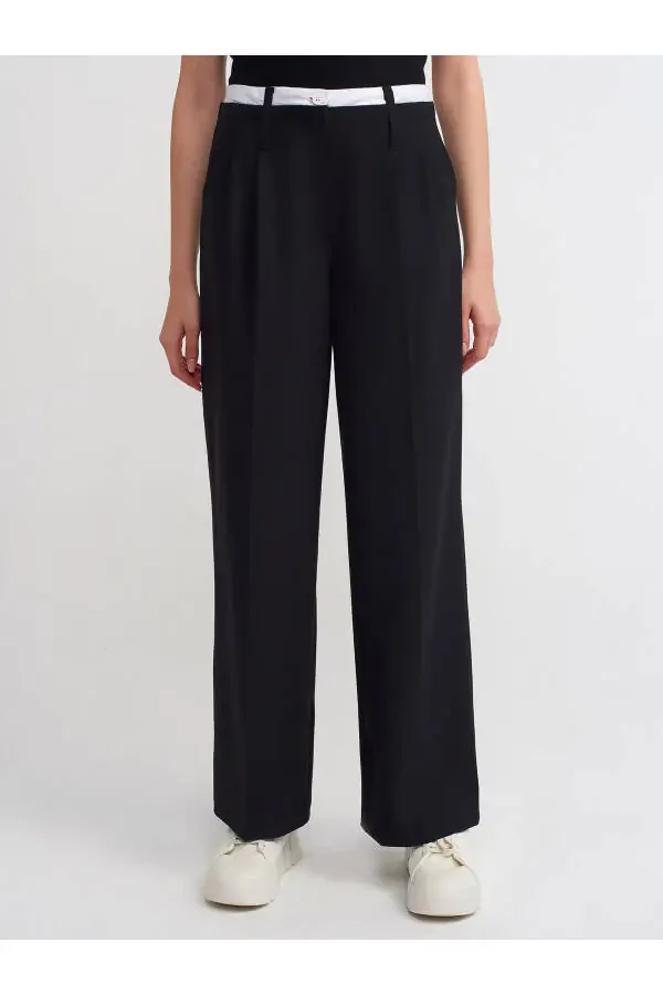 71210 Dad Fit Classic Trousers - Black - 3