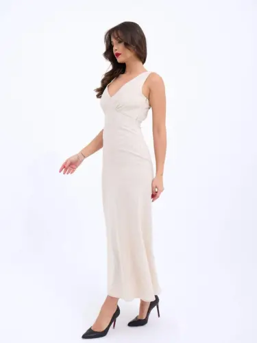 7124 DRESS-BEIGE - 5