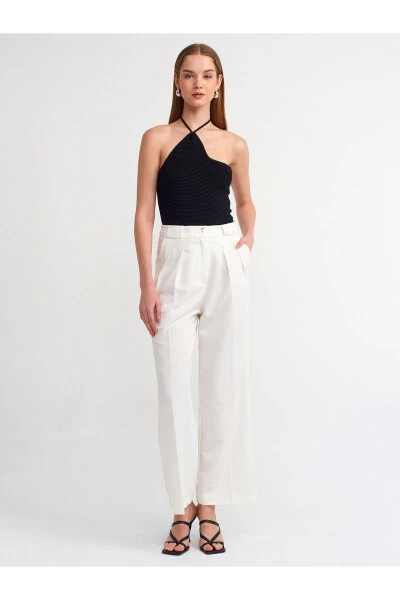 71276 Smart Trousers with Pleats - White - 11