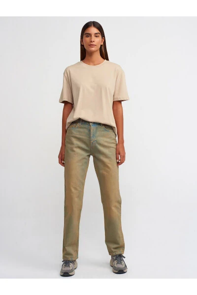 71403 Eskigan Denim To'g'ri Shimim - Tint - 9