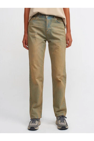 71403 Eskigan Denim To'g'ri Shimim - Tint - 11