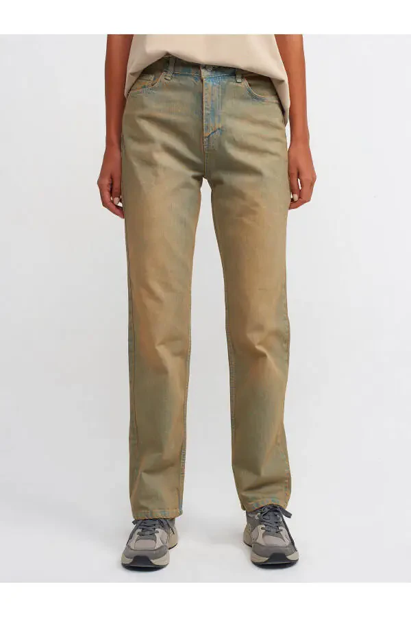 71403 Eskigan Denim To'g'ri Shimim - Tint - 7