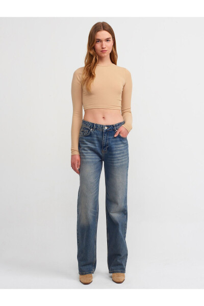 71417 Vintage Wide Leg Denim Pants - Tint - 5