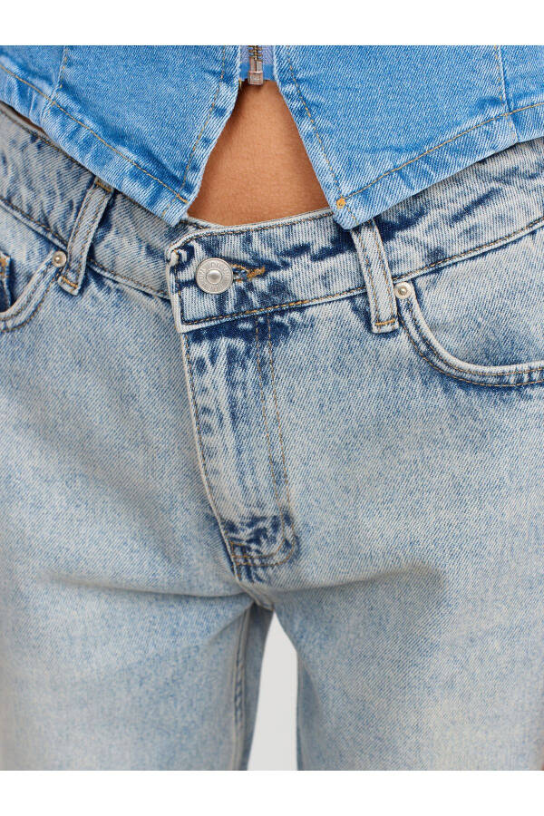 71426 Low Rise Snow Wash Denim Pants-Tint - 8