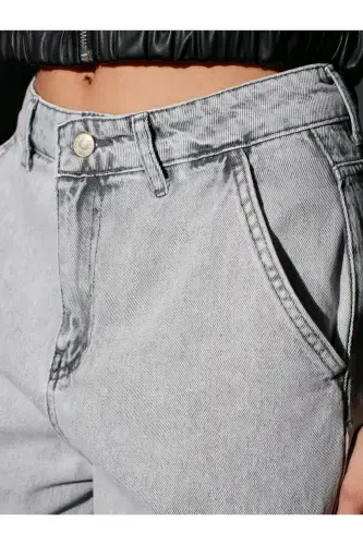 71450 Snow Wash Grey Skater Denim Pants - Grey - 4