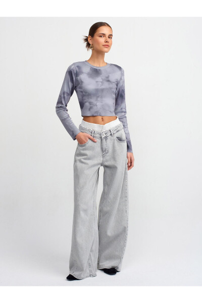 71451 Boxer Detail Grey Denim Pants-Grey - 13