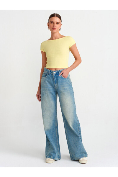 71477 File Wash Wide Denim Pants-Tint - 9