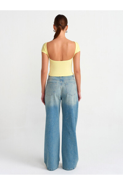 71477 File Wash Wide Denim Pants-Tint - 6