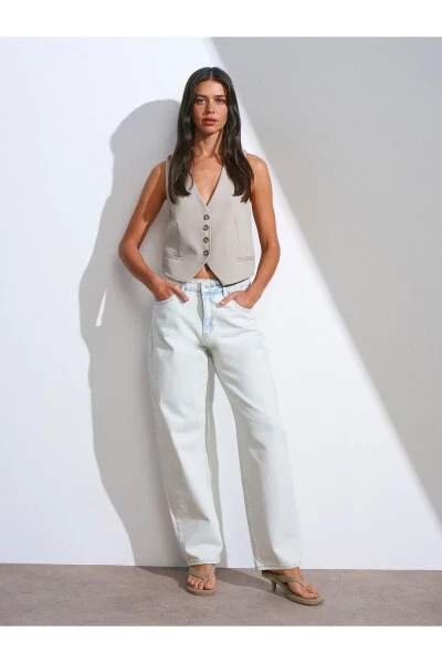 71505 Light Color Balloon Denim Pants - Light Blue - 19