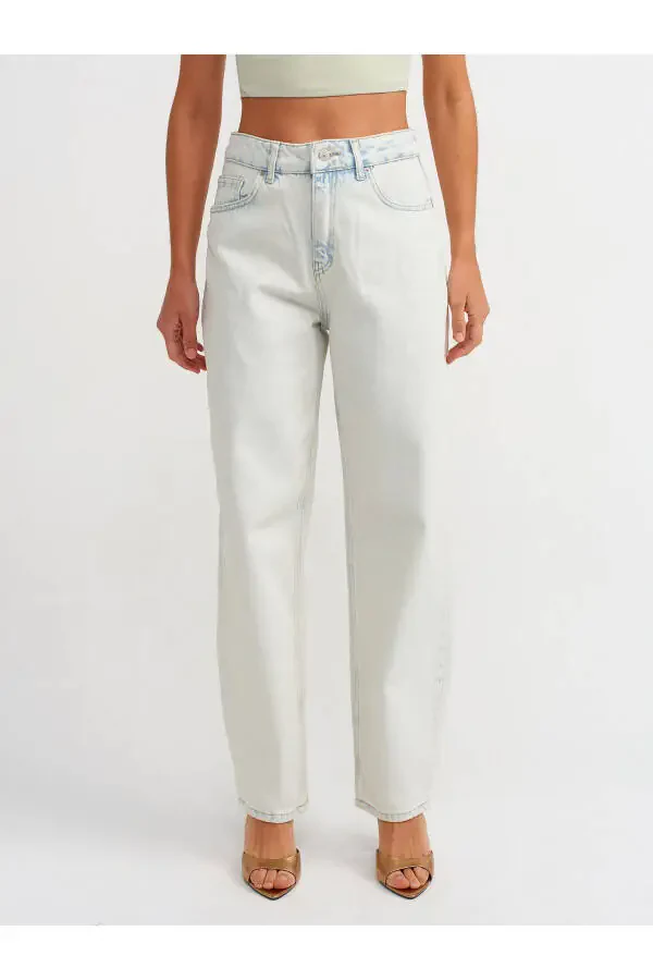 71505 Light Color Balloon Denim Pants - Light Blue - 16