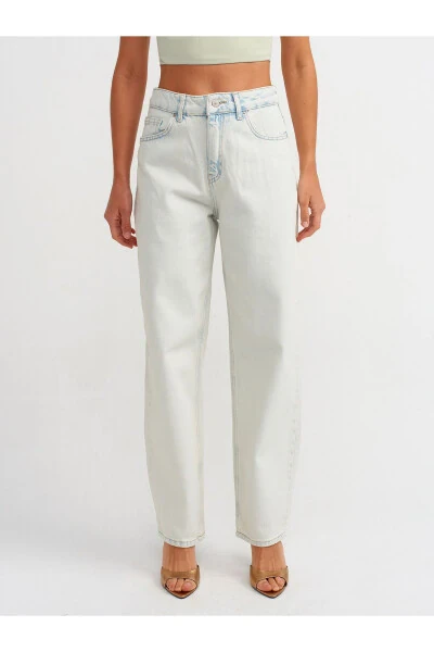 71505 Light Color Balloon Denim Pants - Light Blue - 11