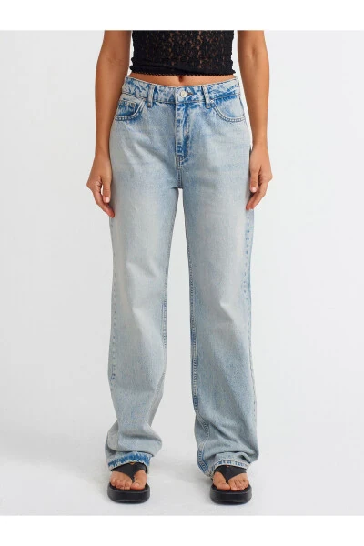 71512 Kar Yıkama Straight Denim Pantolon-Tint - 11