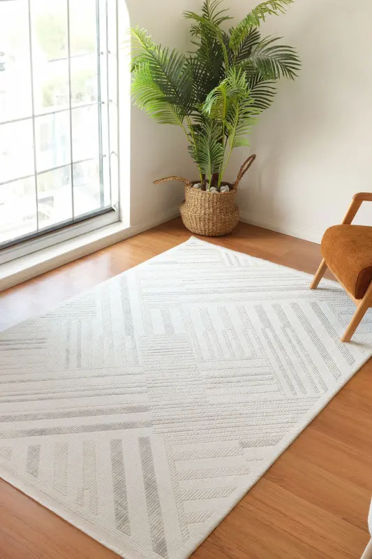 7/24 Elegante Lumina Kulrang 160x230 sm - KAŞMIR HALI