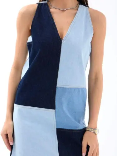 7385 DENIM DRESS-BLUE - BÜYÜKBEDENIZ (1)