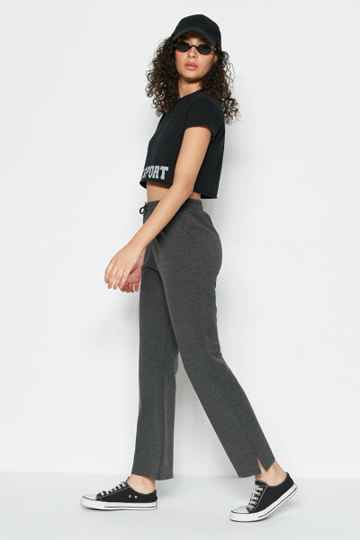 741 Anthracite Cuffed Spanish Leg Sweatpants - 11