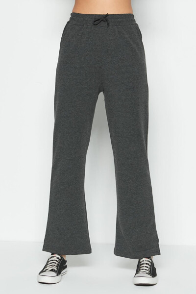 741 Anthracite Cuffed Spanish Leg Sweatpants - 13