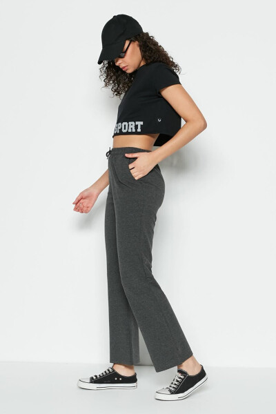 741 Anthracite Cuffed Spanish Leg Sweatpants - 14