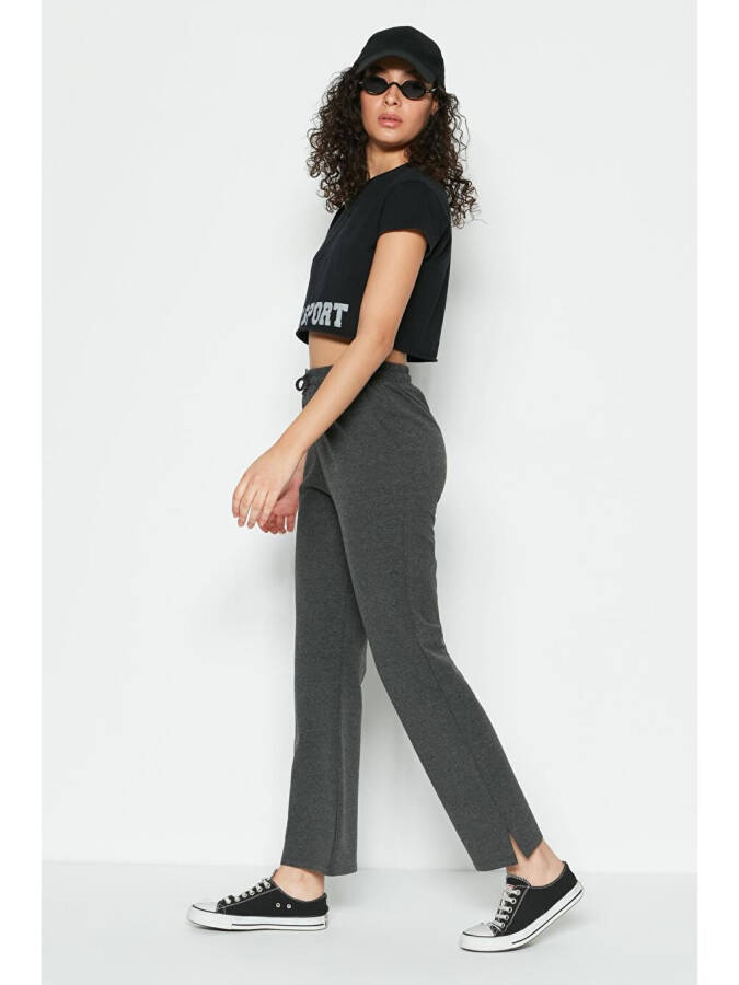 741 Anthracite Cuffed Spanish Leg Sweatpants - 6