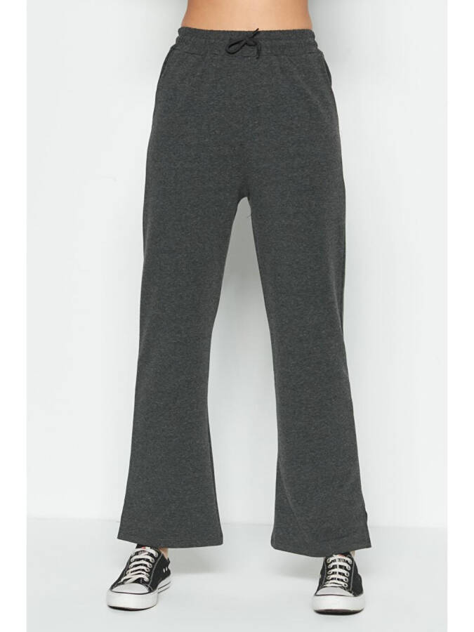 741 Anthracite Cuffed Spanish Leg Sweatpants - 8