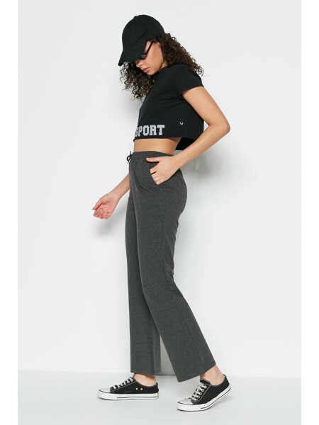 741 Anthracite Cuffed Spanish Leg Sweatpants - 9