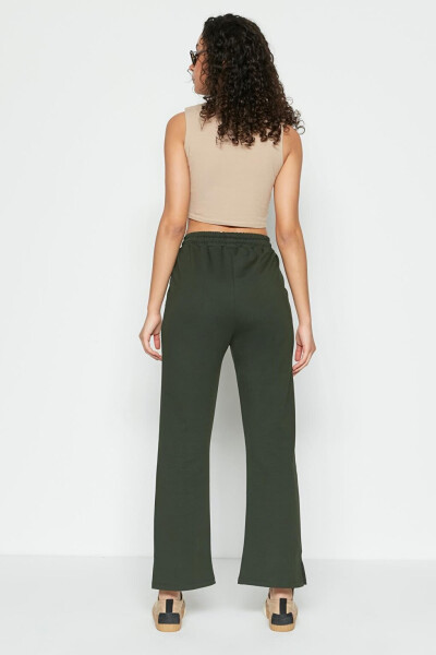 741 Khaki Jogger Pants with Spanish Leg - 12