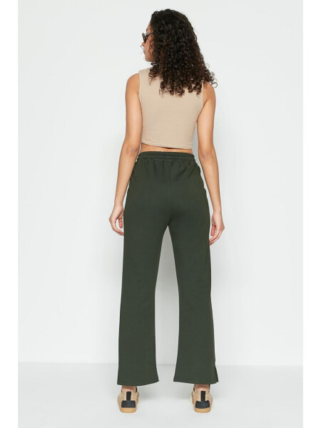 741 Khaki Jogger Pants with Spanish Leg - 8