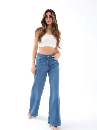 7418 KOT PANTOLON-MAVİ - 4