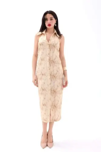 7428 DRESS-BEIGE - 1