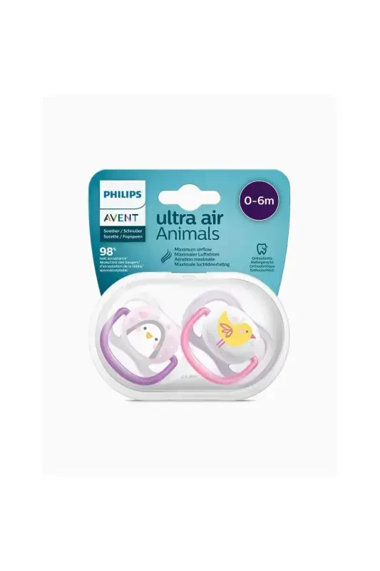 74scf080/06 Ultra Air Pacifier 0-6 Months Girl - PHILIPS AVENT
