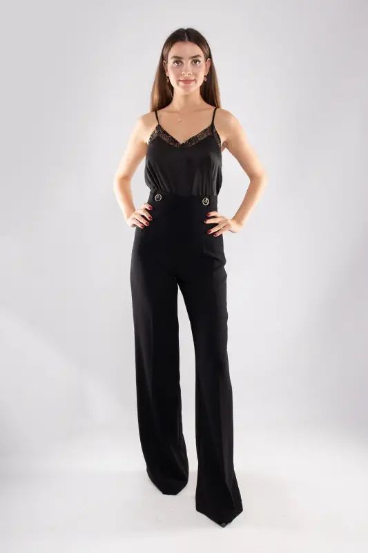 7512 Flare Crepe Pants - 2