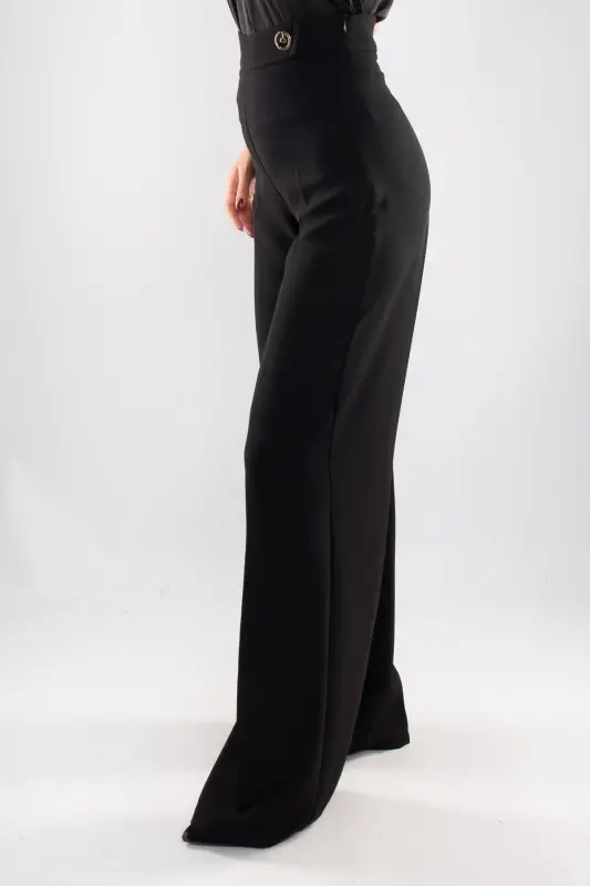 7512 Flare Crepe Pants - 4