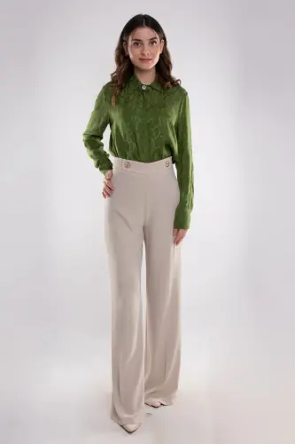 7512 Wide Leg Crepe Trousers - 2